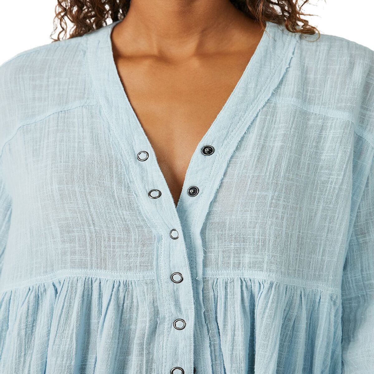 フリーピープル Free People Miles Away Babydoll レディース シャツ トップス White Free People Miles Away Babydoll Cool Rain SM (Women's 4-6
