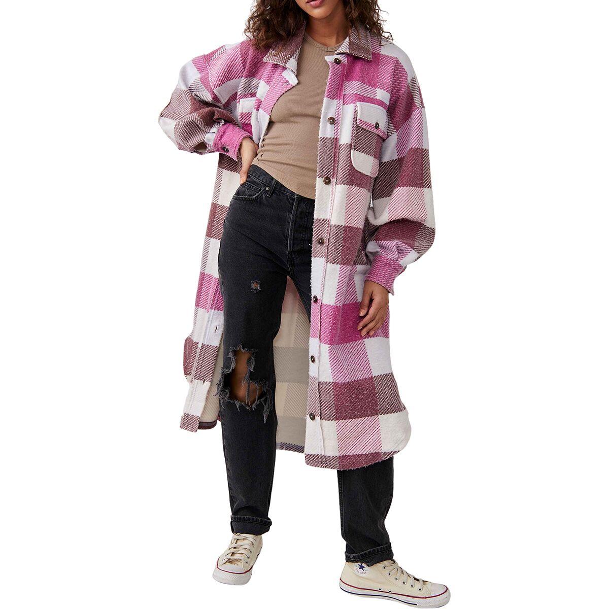 Manteau Matelassé Femme Country Casuals, Motif écossais Multicolore, Taille 22, Fermeture Snap
