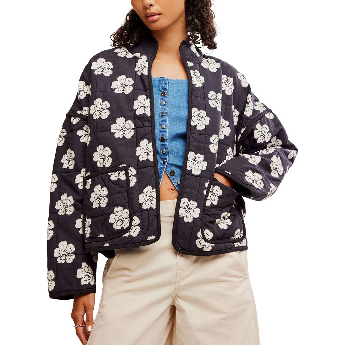 Image of Free People Chloe Jacket - Women's Night Blooms Combo, XL