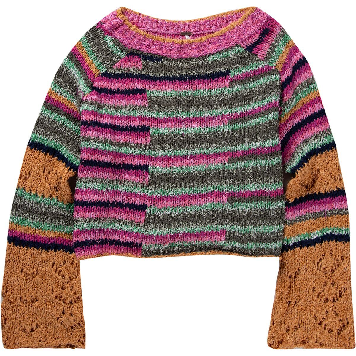 Free People Butterfly Pullover - Women's Pink Sage Combo, XS