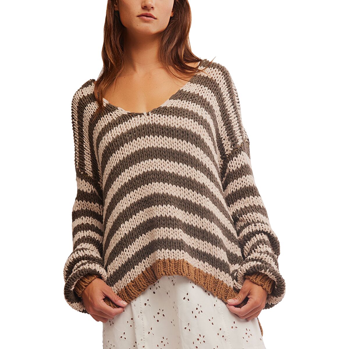 Image of Free People Portland Pullover - Women's Seaweed Shell, M