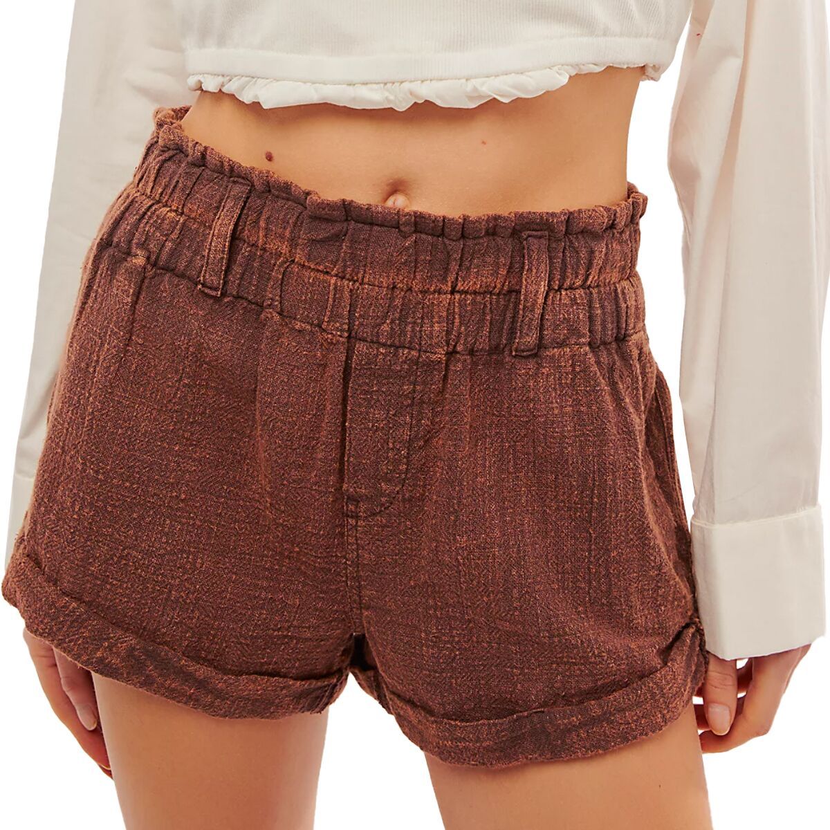 Image of Free People Solar Flare Baja Short - Women's Coconut Shell, XS
