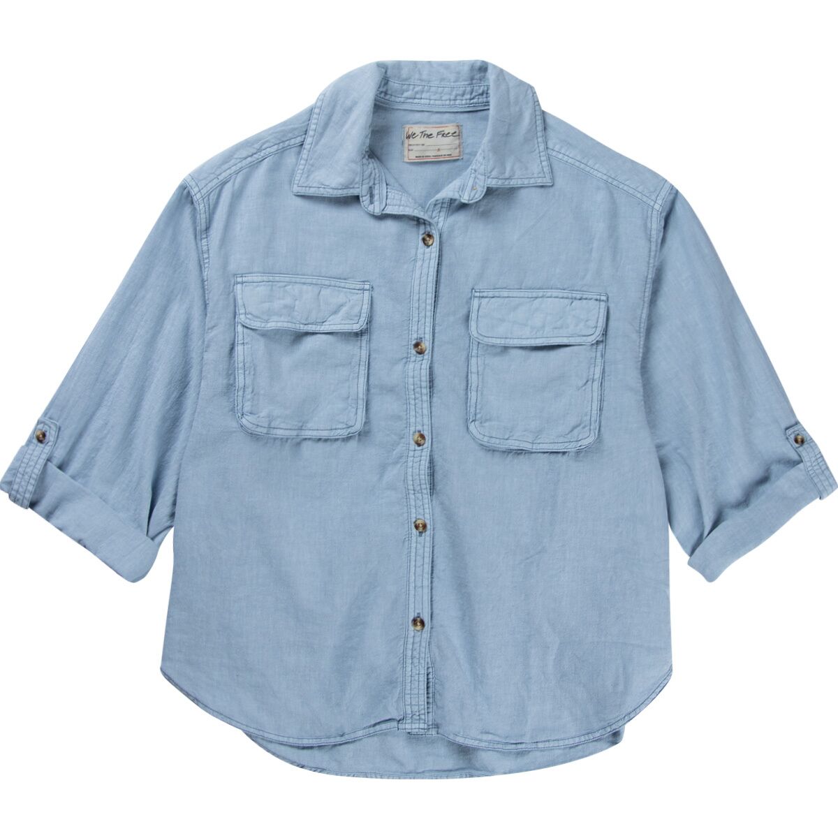 Free People Free People Made For Sun Linen Shirt - Women's Faded Denim, XL