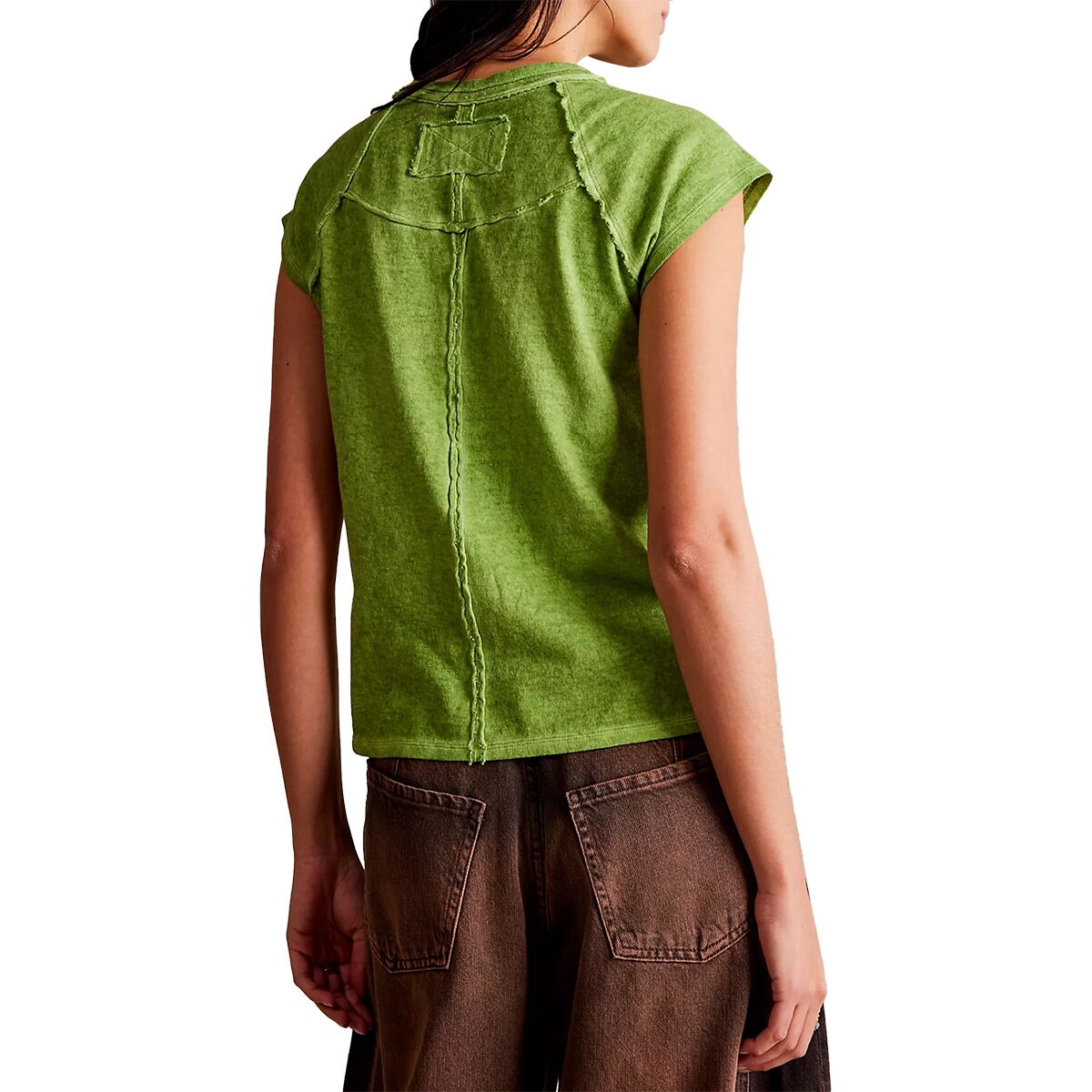 フリーピープル Free People Riley Tee レディース シャツ トップス Brown BRO.jpg