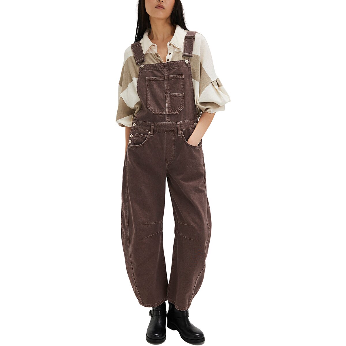 Image of Free People Good Luck Overall - Women's Chocolate Mousse, S