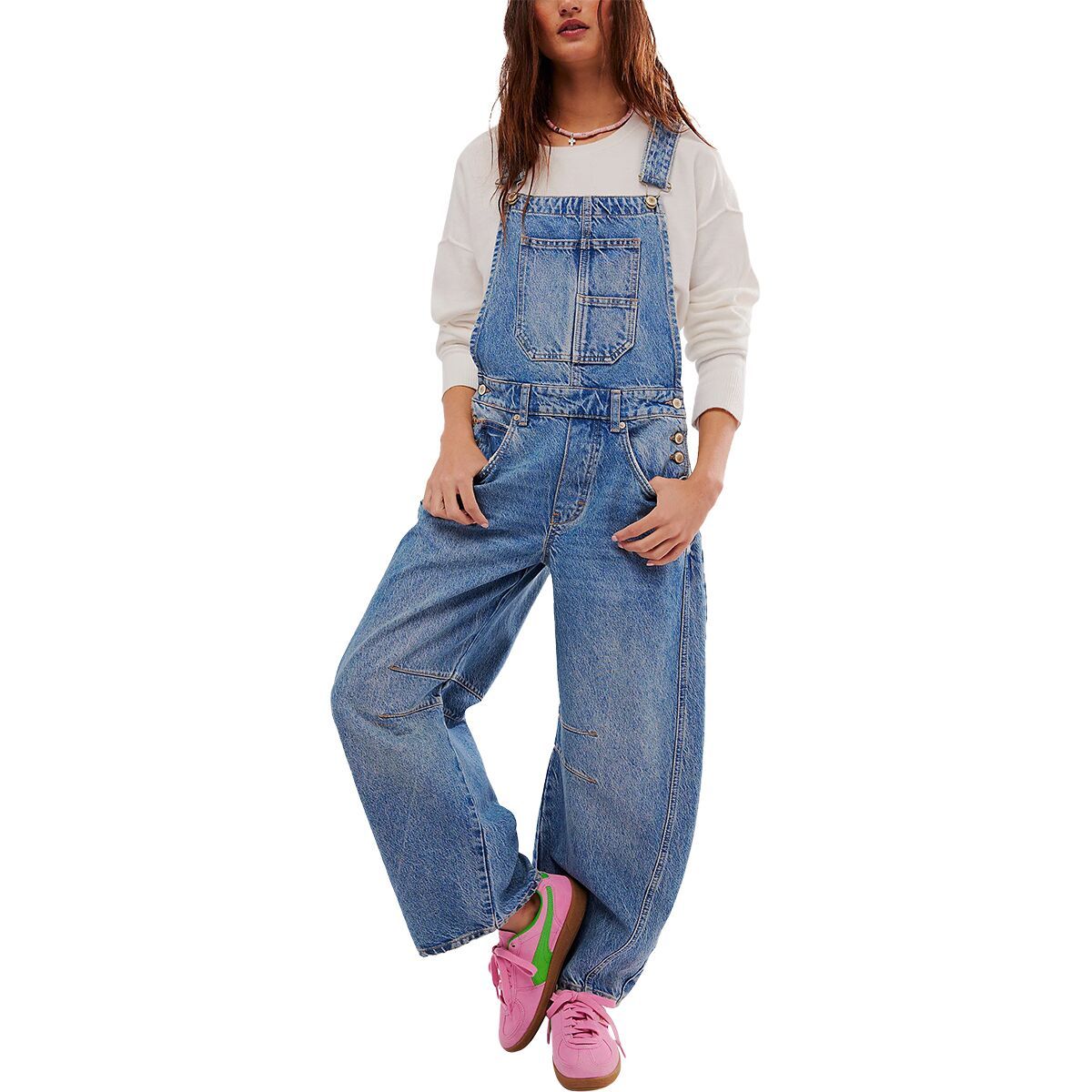 Image of Free People Good Luck Overall - Women's Ultra Light Beam, XS