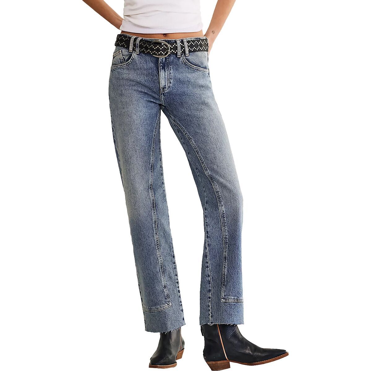 Image of Free People Risk Taker Mid-Rise Straight Pant - Women's Mantra, 28