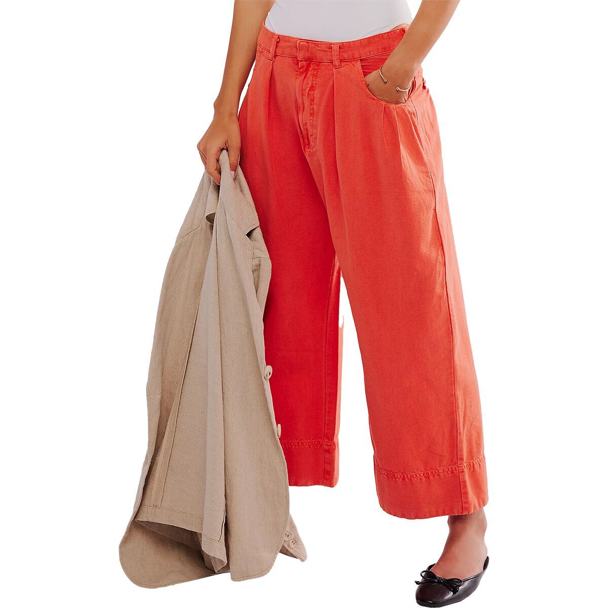 Image of Free People Sweet Talk Chino Pant - Women's Red Mango, 6