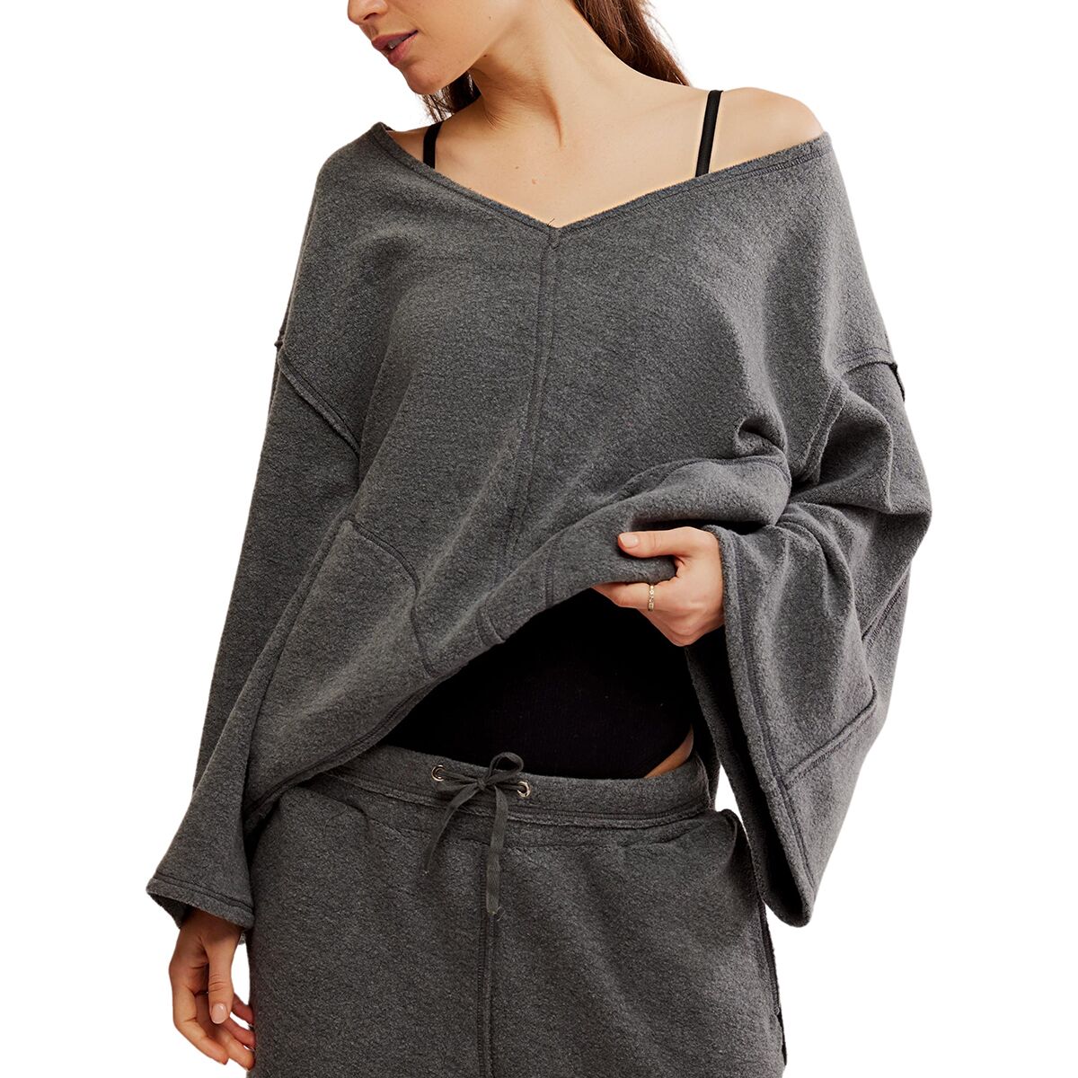 Free People Free People Day Off Pullover - Women's Washed Black, XL