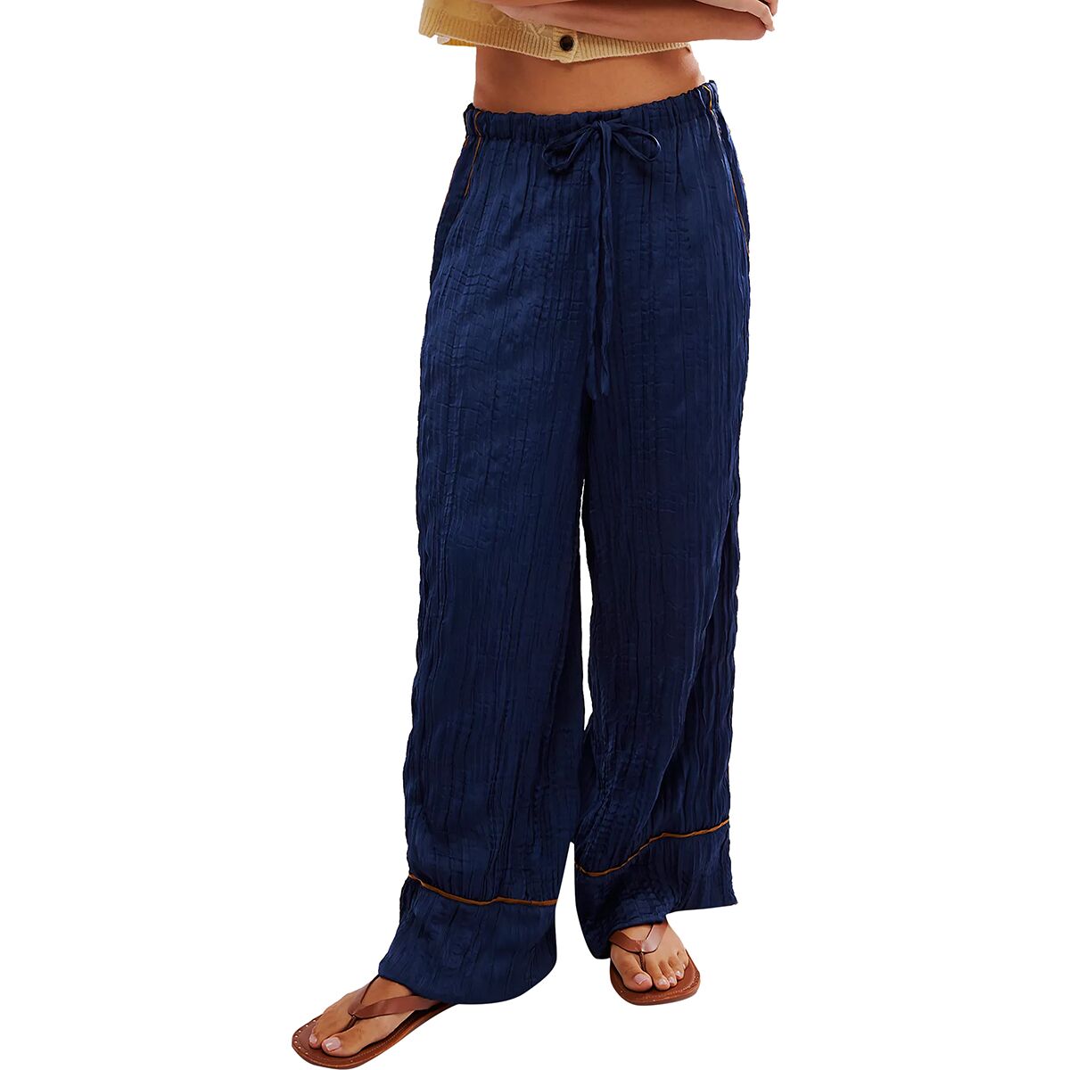 Free People Free People All Out Satin Pant - Women's Insignia Blue, L
