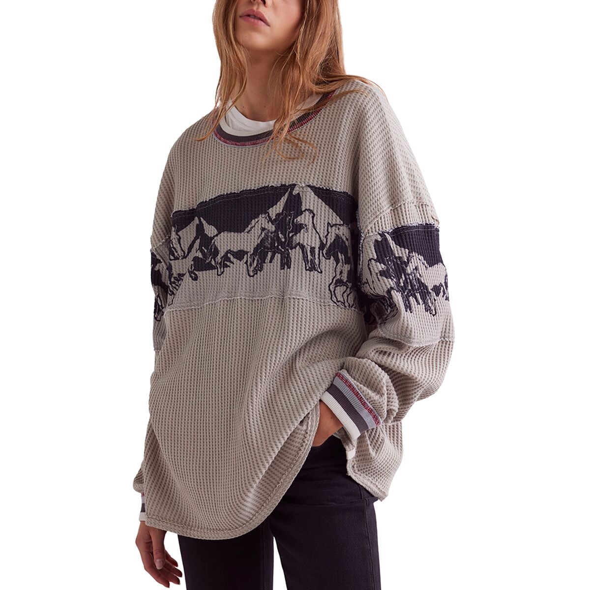 Free People Free People Big Sky Graphic T-Shirt - Women's Grey, M