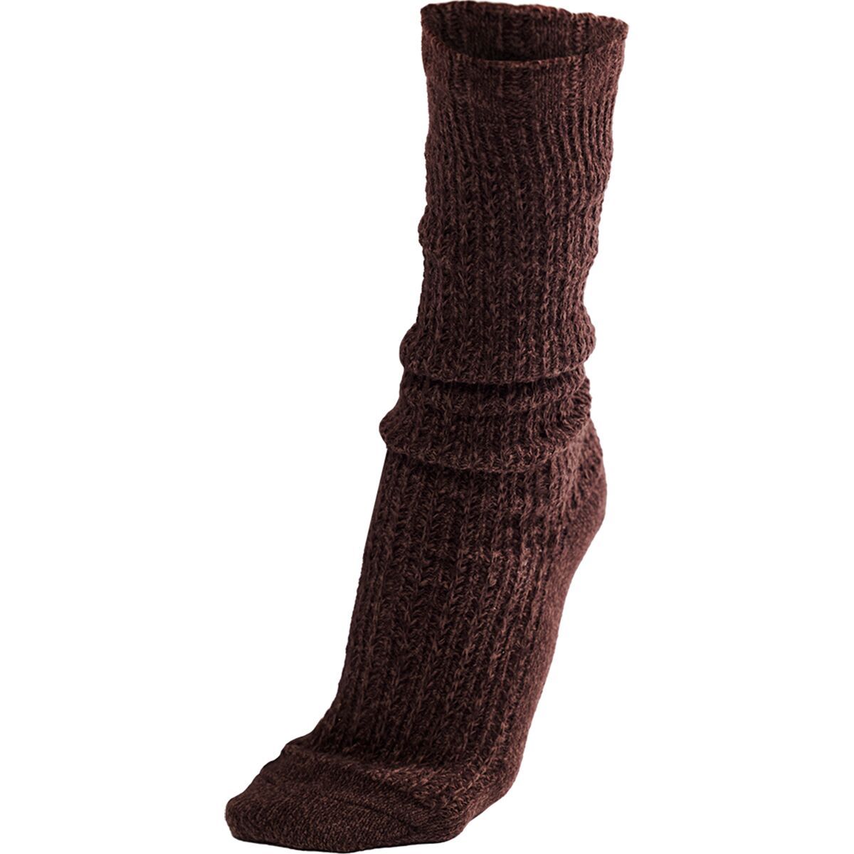 Image of Free People Staple Slouch Sock - Women's Roasted Espresso, One Size