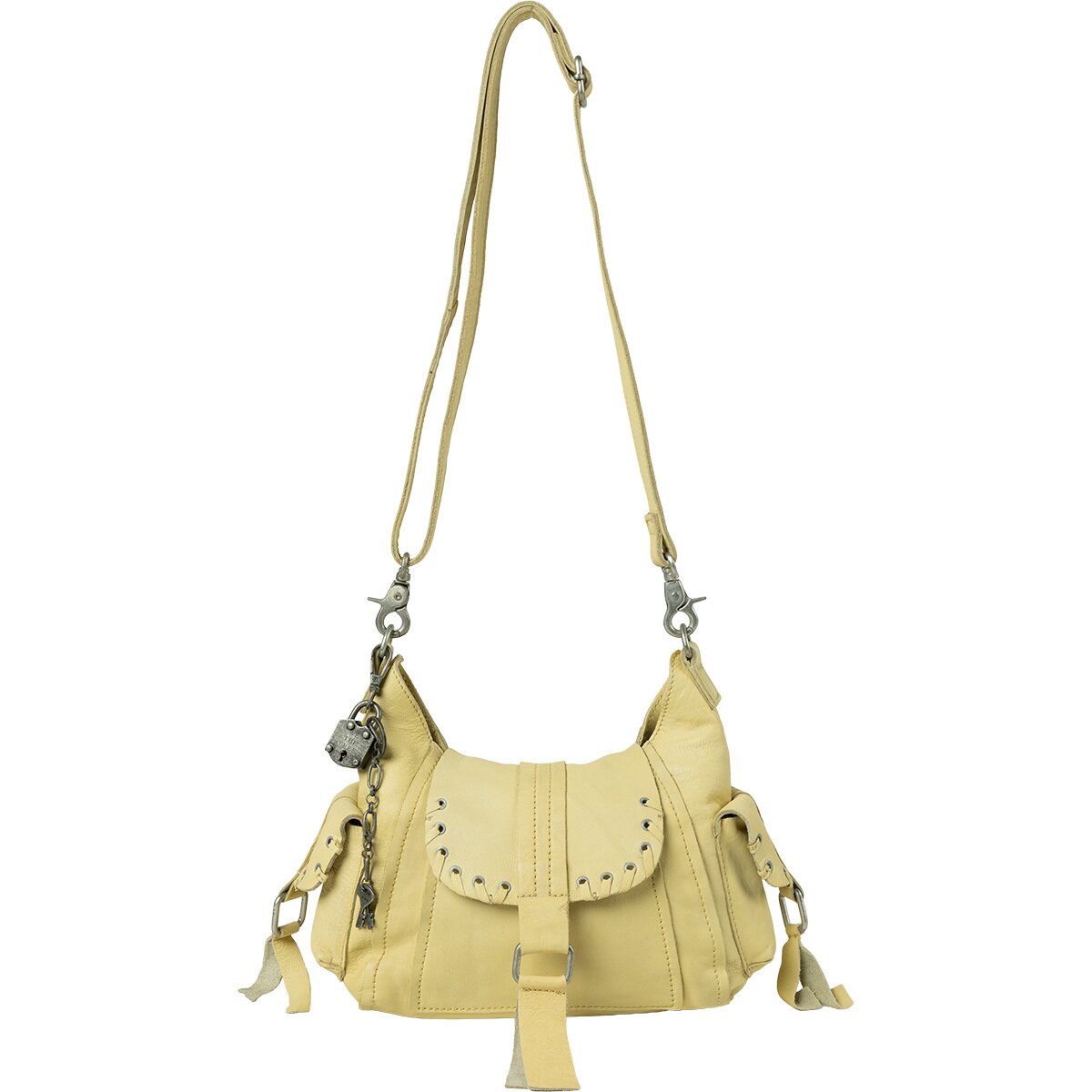 Image of Free People Baby Leigh Crossbody Bag - Women's Butter Yellow, One Size
