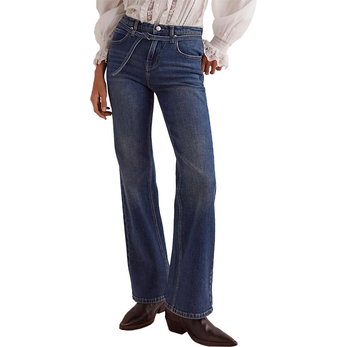 Image of Free People Sabine Slim A Line Jean - Women's Hibernate, 27