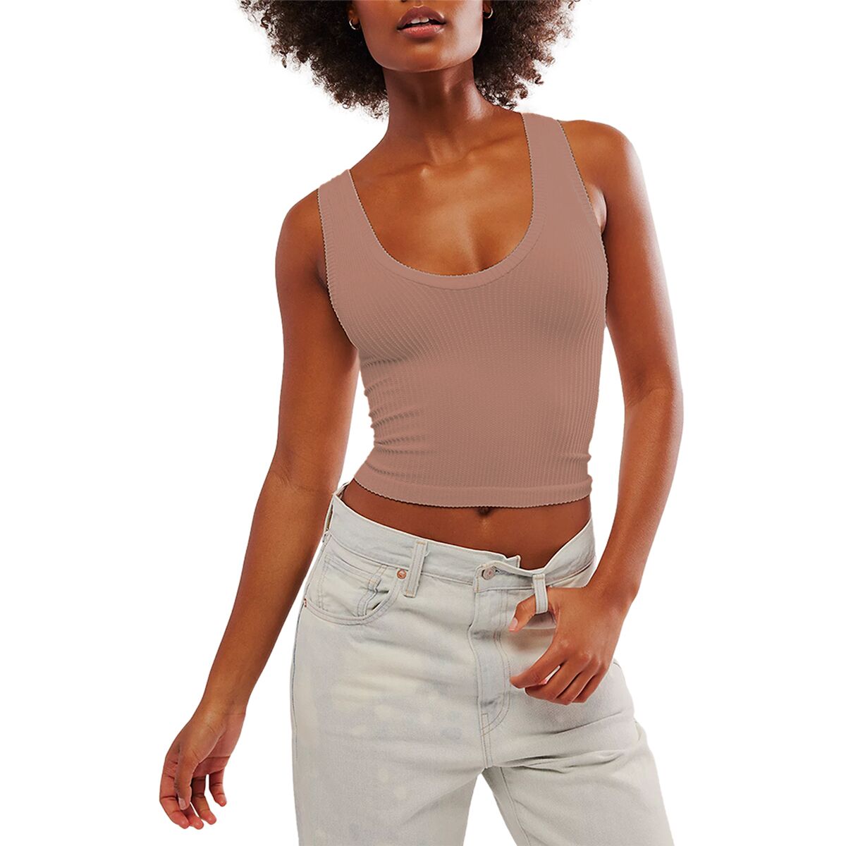 Image of Free People Clean Slate Tank Top - Women's Heavenly Pink, L