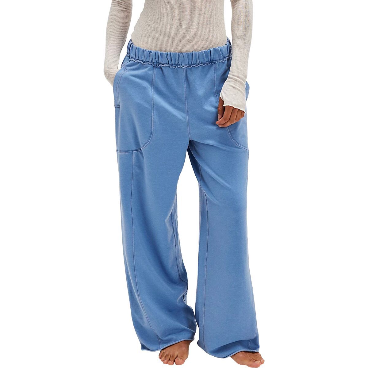 Image of Free People Dont Wait Up Lounge Pant - Women's Quiet Harbor, XL