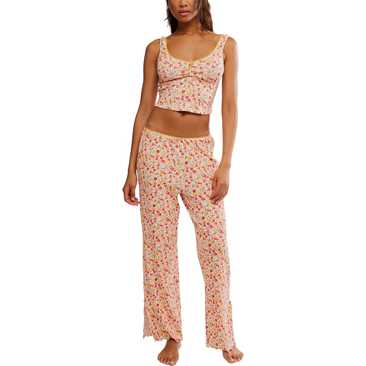 Image of Free People Fresh In Love Lounge Set - Women's Butter Combo, XL