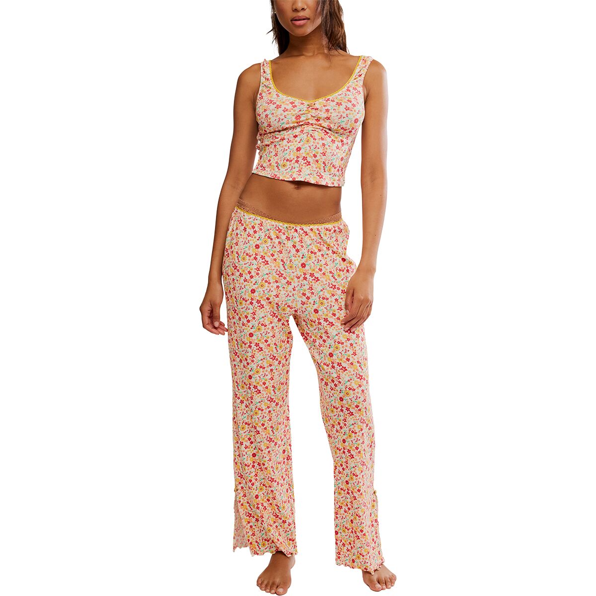 Image of Free People Fresh In Love Lounge Set - Women's Butter Combo, XL