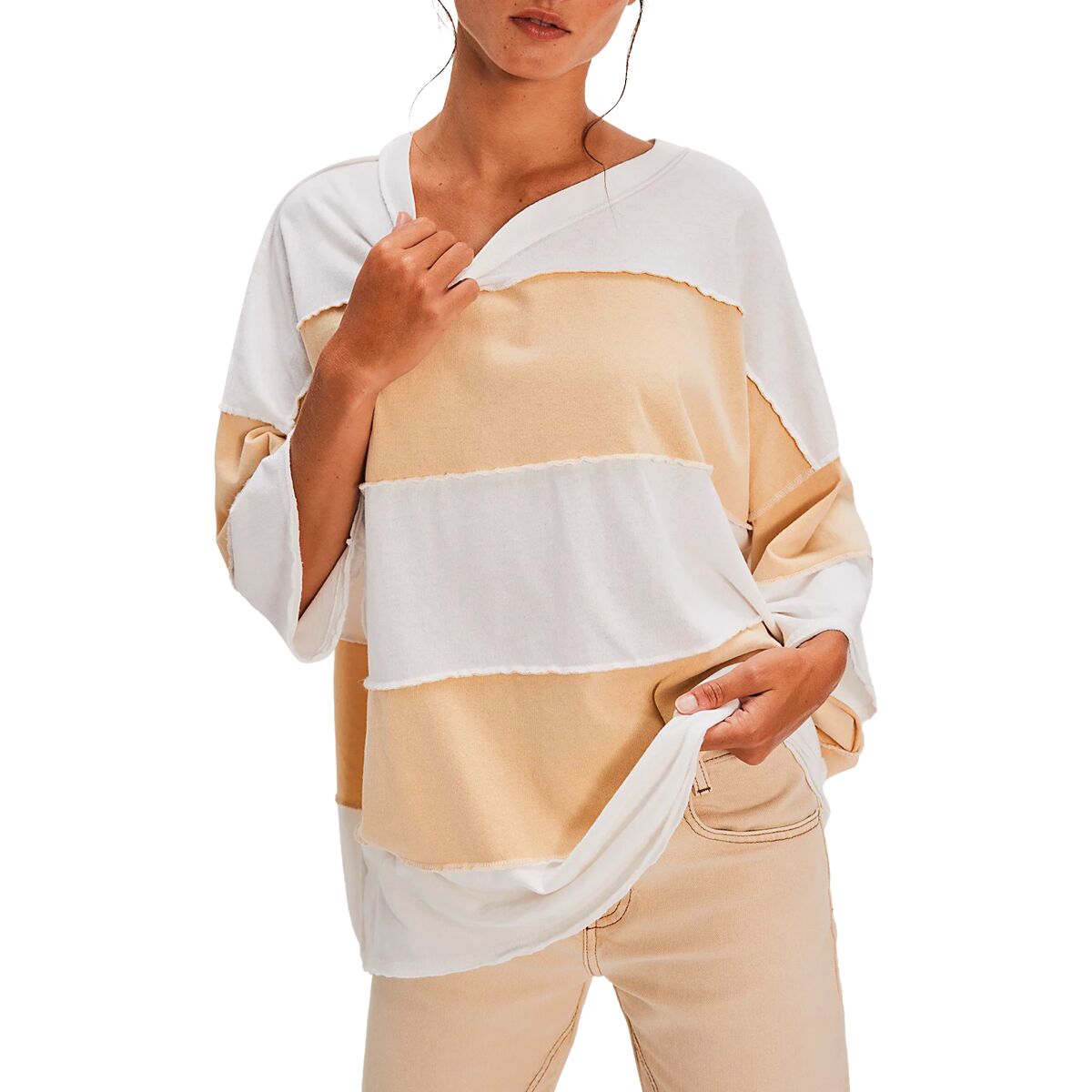 Free People Free People Maddie T-Shirt - Women's Ivory Combo, XS