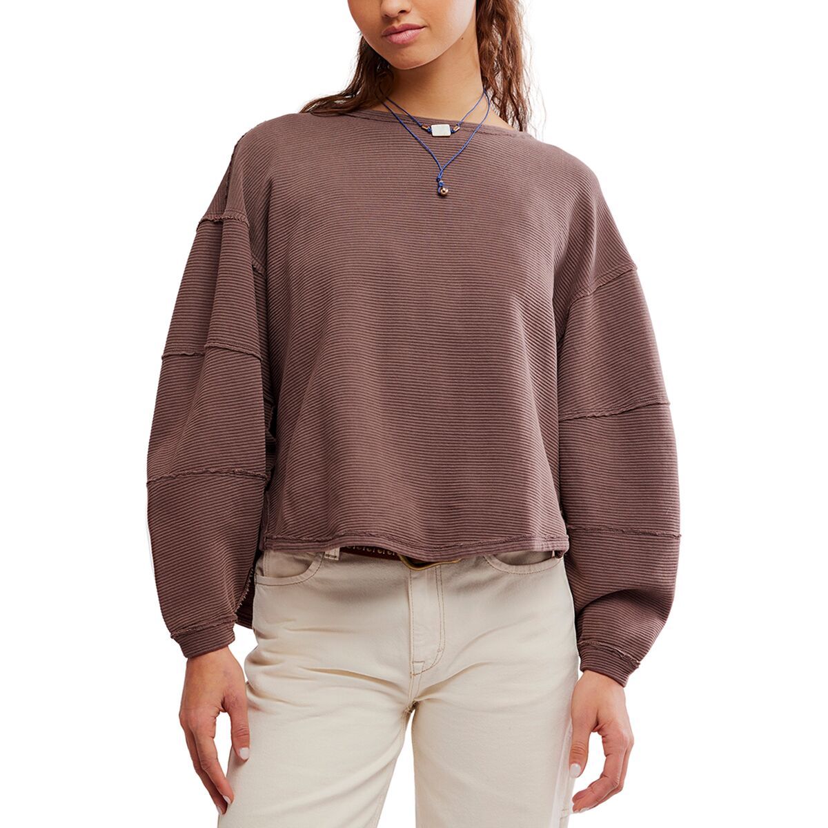 Image of Free People Total Eclipse T-Shirt - Women's French Chocolate, M