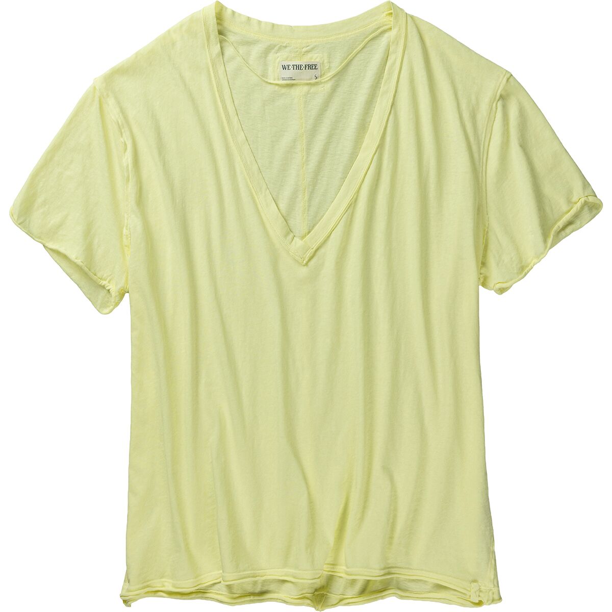 Image of Free People Nina Tee V - Women's Lemon Water, XS
