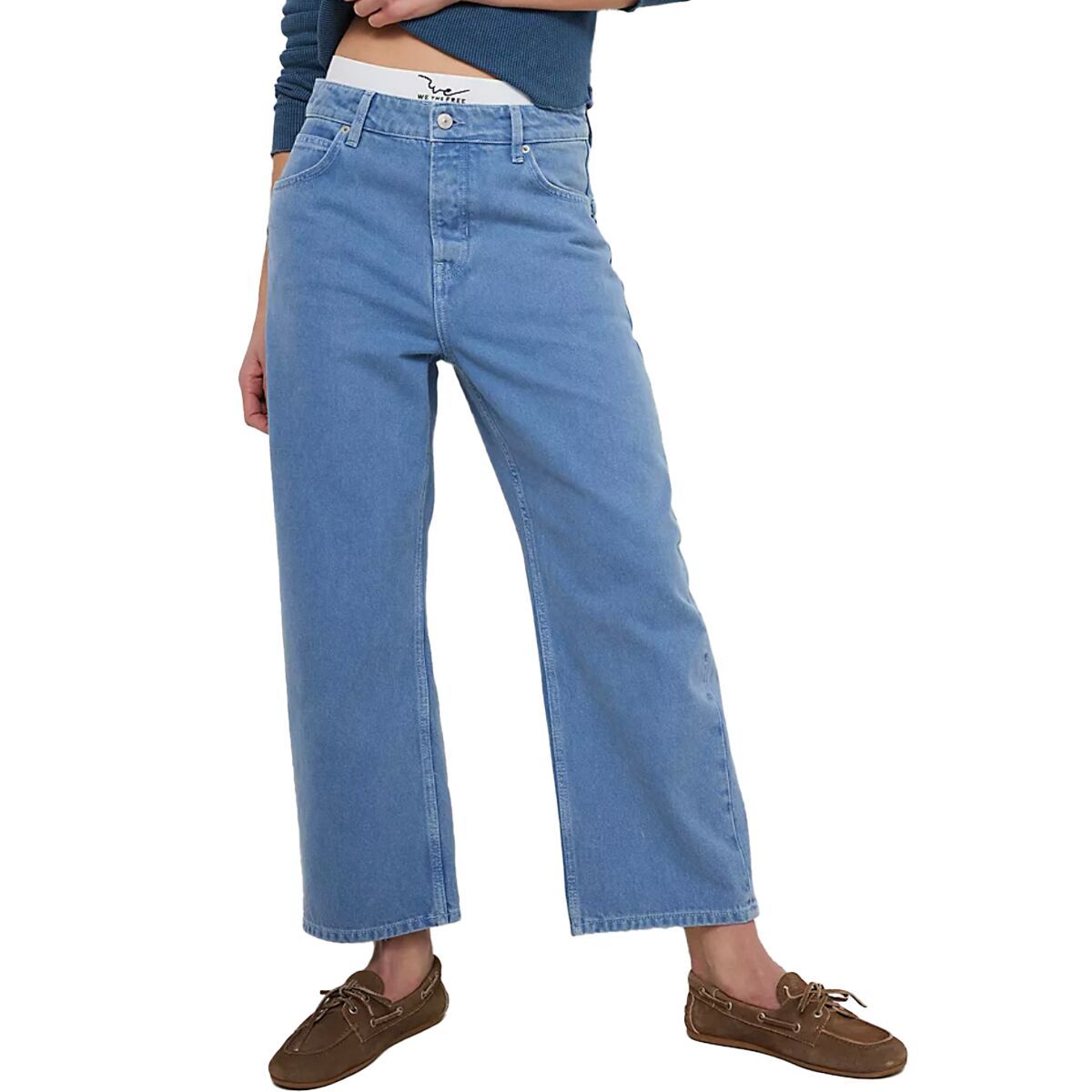 Image of Free People Deep Trance Dropped BF Pant - Women's Ocean, 30