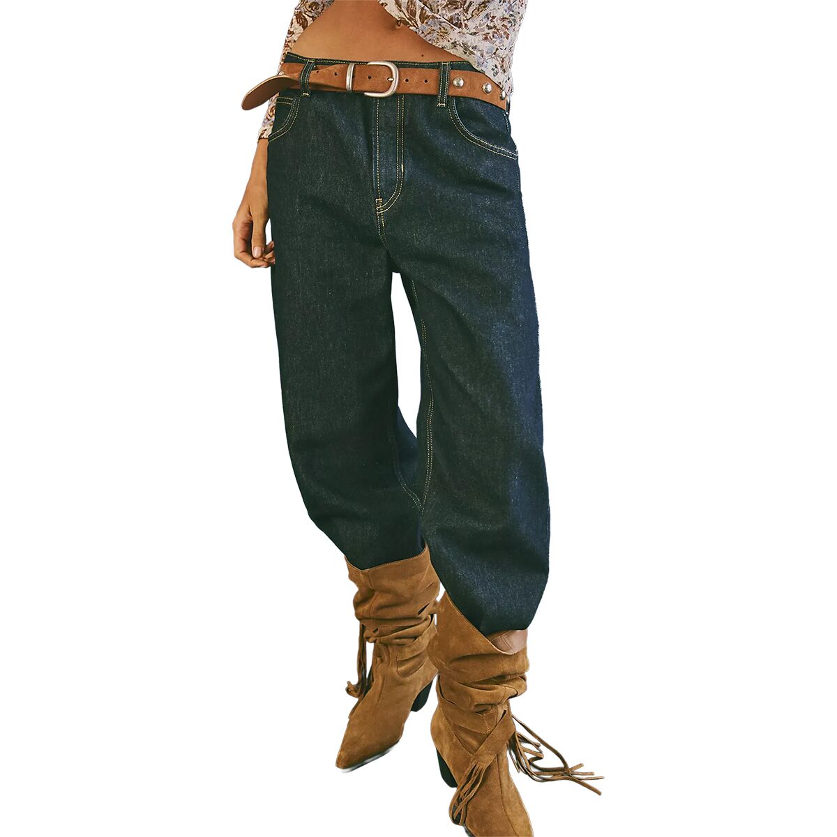 Image of Free People Deep Trance Dropped BF Pant - Women's Rinse, 26