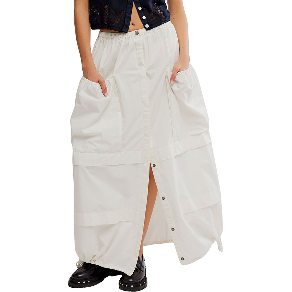 Image of Free People Eloise Maxi Skirt - Women's Clean Ivory, L