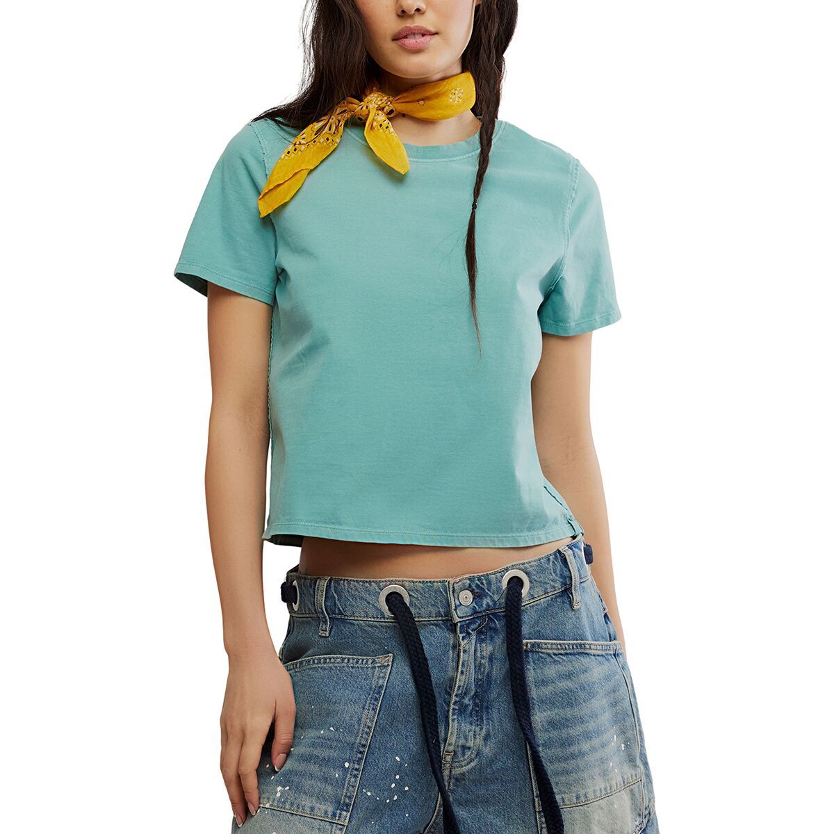Image of Free People Everyday T-Shirt - Women's Mineral Blue, XS