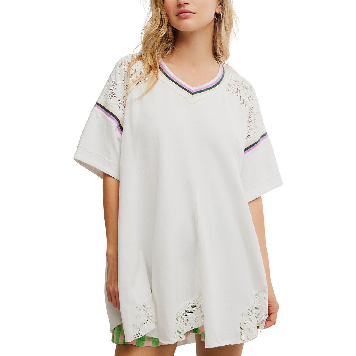 Image of Free People Knockout Top - Women's Ivory Combo, M