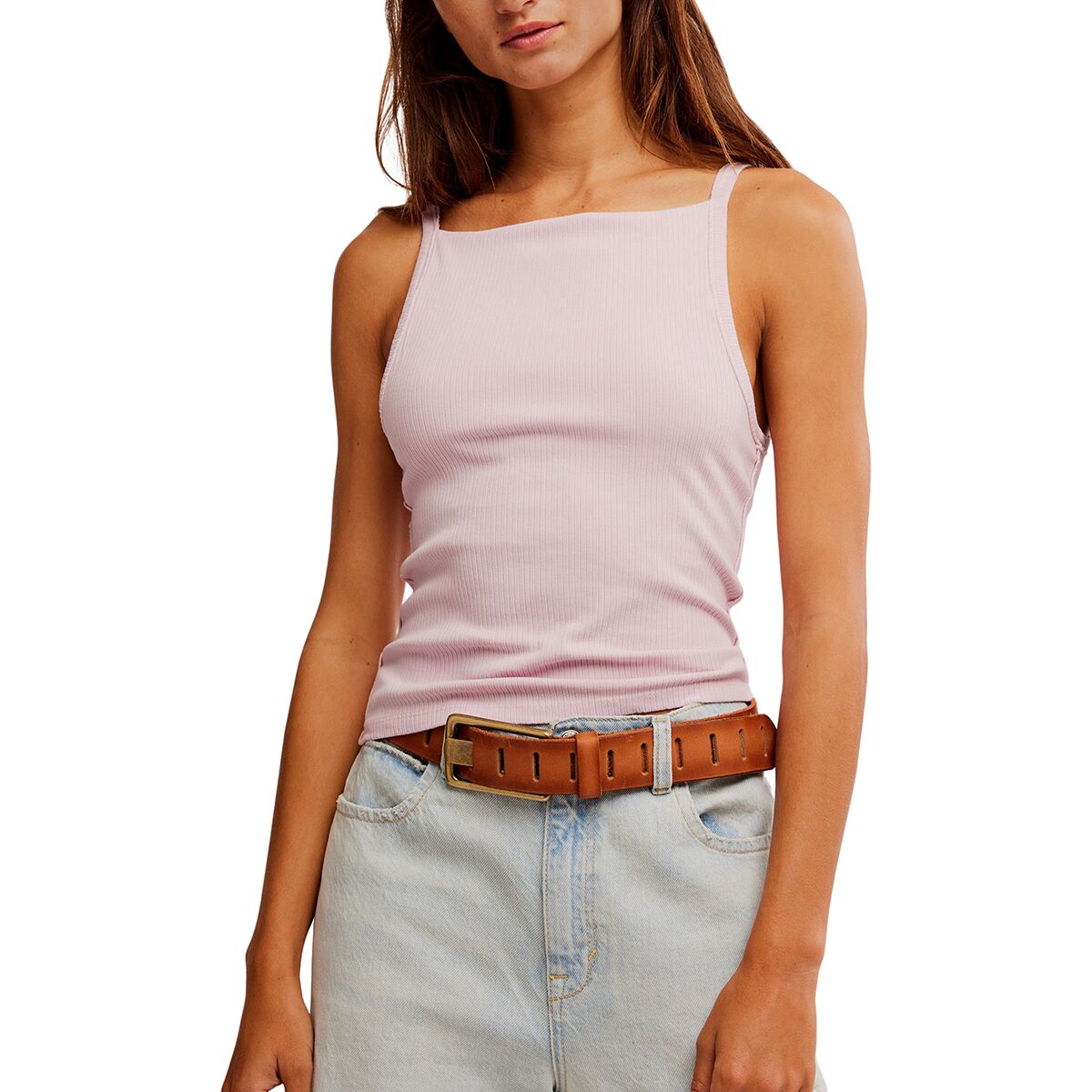 Image of Free People Mia Tank Top - Women's Pink A Boo, L