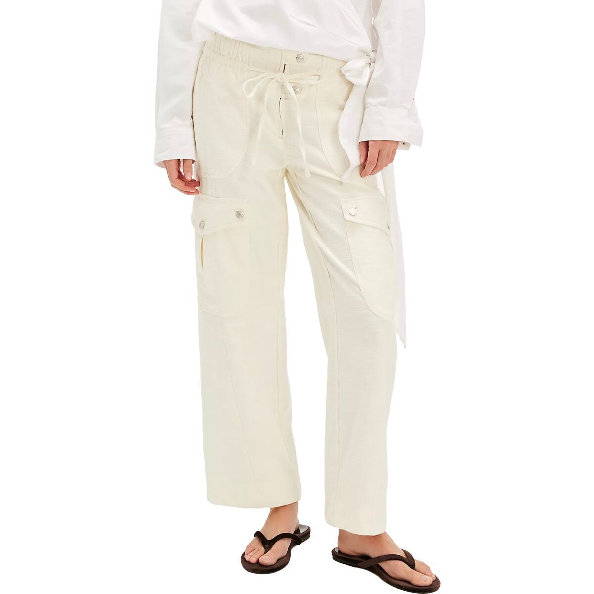 Image of Free People Park Ave Pant - Women's Ivory, S