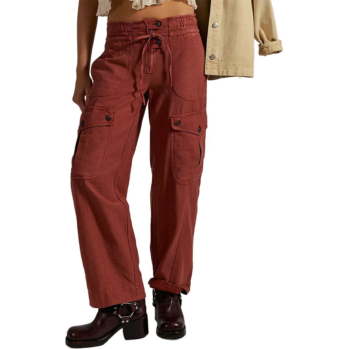 Image of Free People Park Ave Pant - Women's Spiced Rum, L