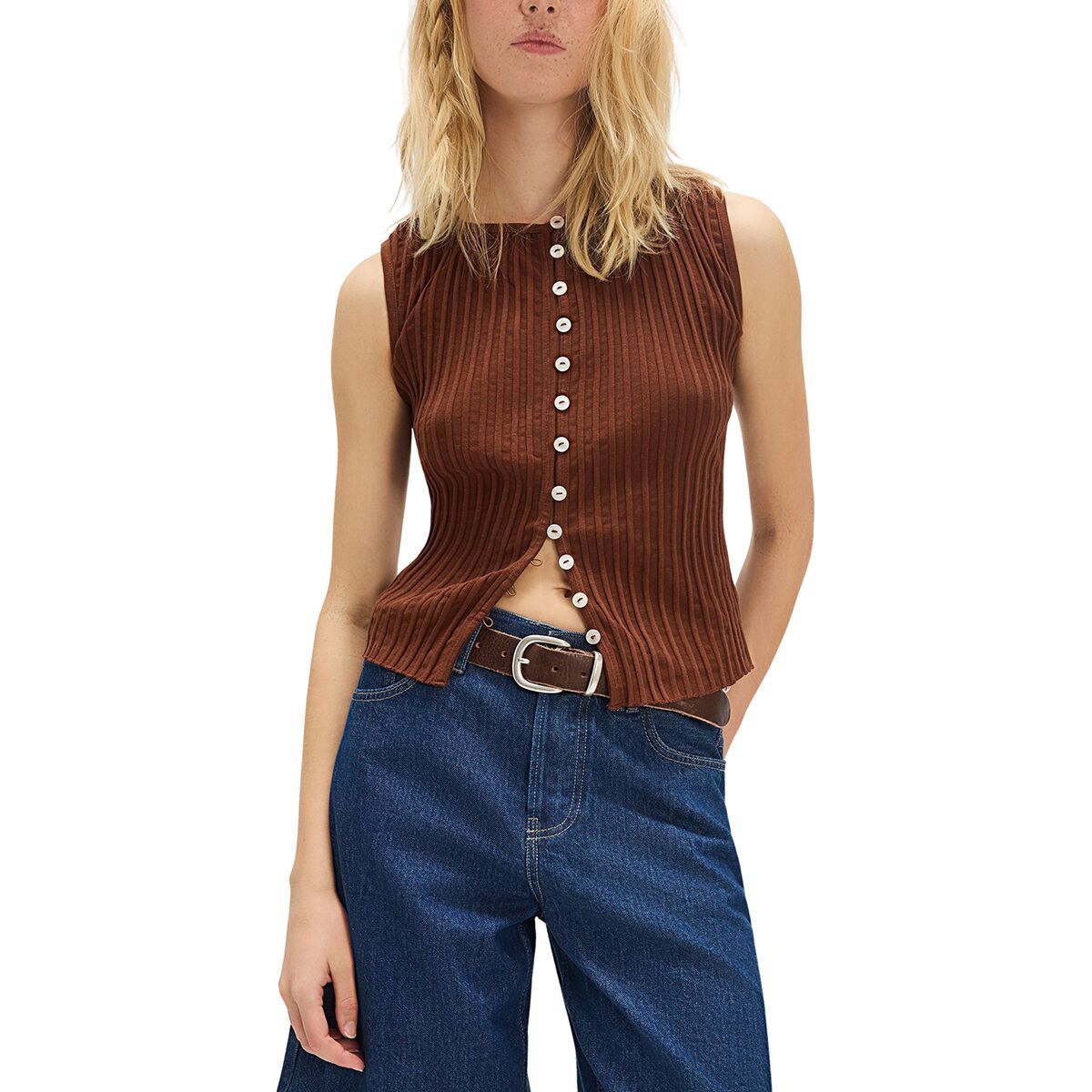 Image of Free People Tilly Vest - Women's Honey Bronze, M