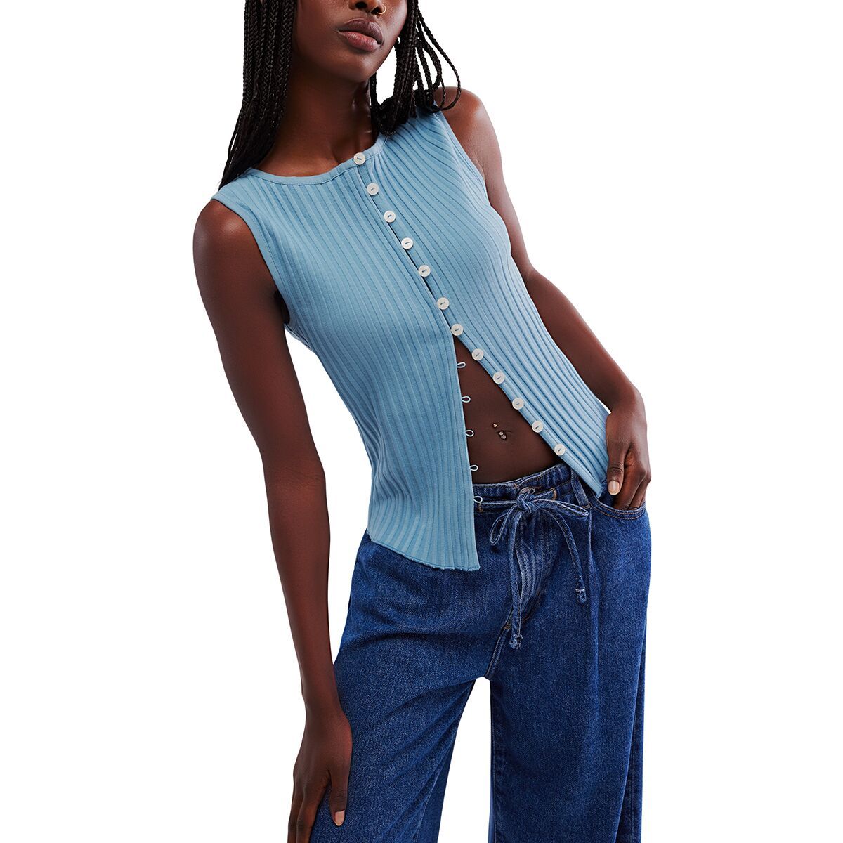 Image of Free People Tilly Vest - Women's Ocean View, L