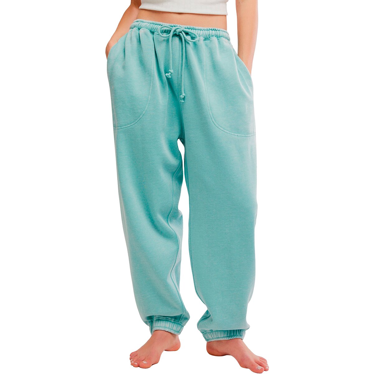 Image of Free People Slow It Down Jogger - Women's Aqua, M