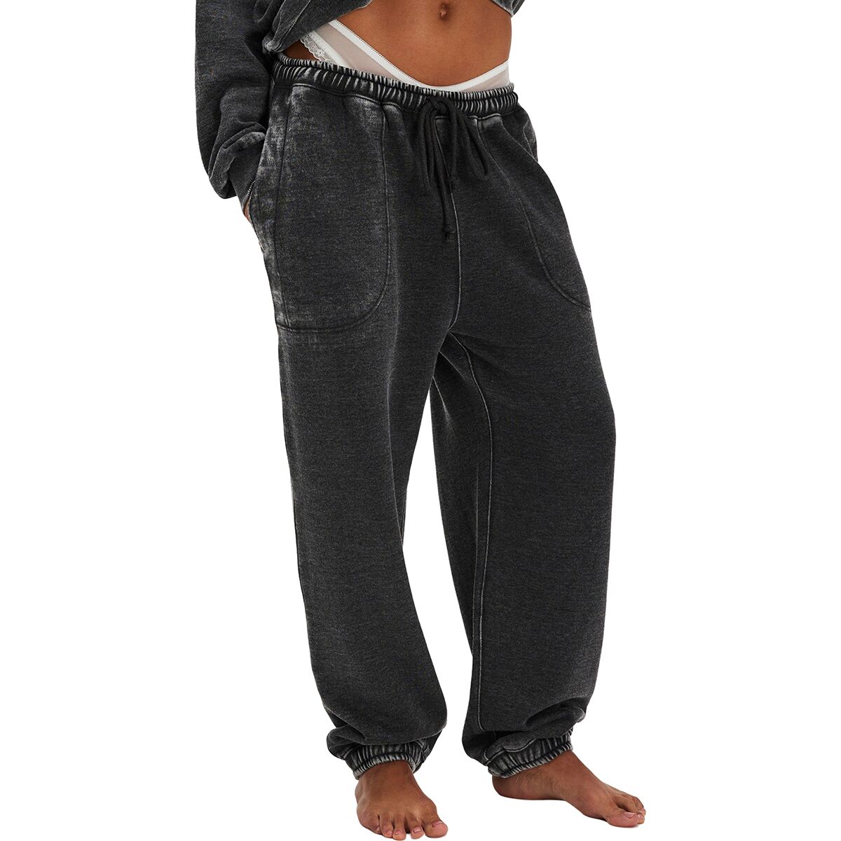 Image of Free People Slow It Down Jogger - Women's Black, L