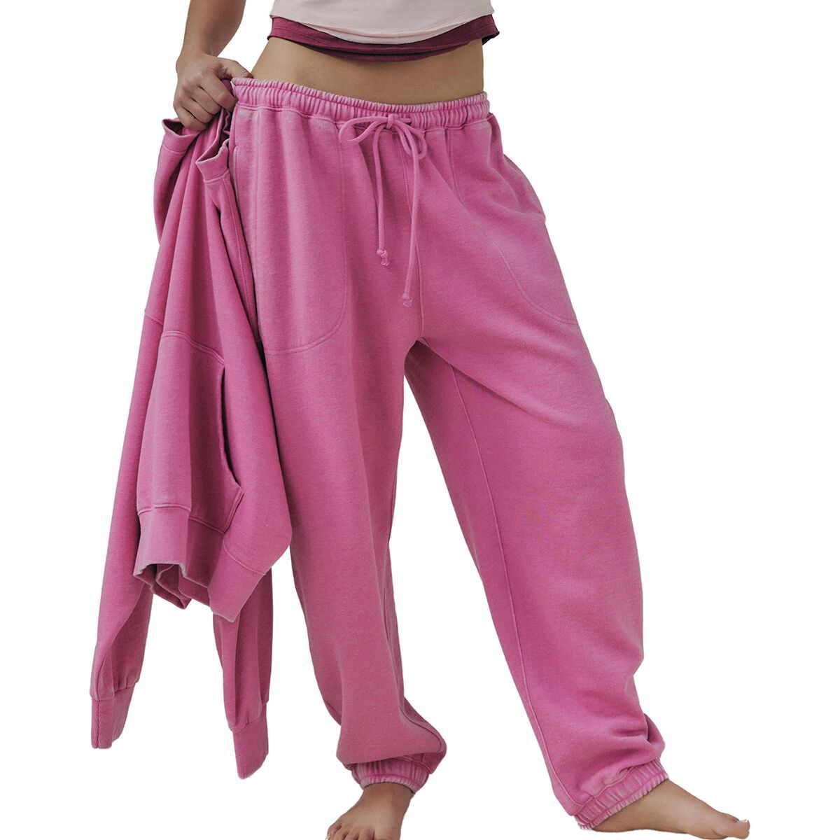 (取寄) フリーピープル レディース スロー イット ダウン ジョガー Free People women Slow It Down Jogger Rainforest Moss Free People Slow It Down Jogger - Women's - Clothing