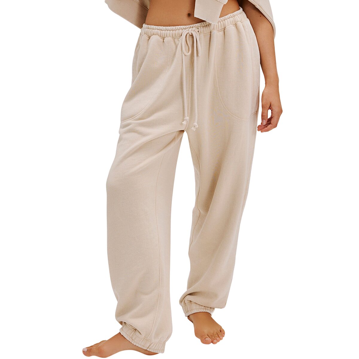 Image of Free People Slow It Down Jogger - Women's Morning Oat, XL