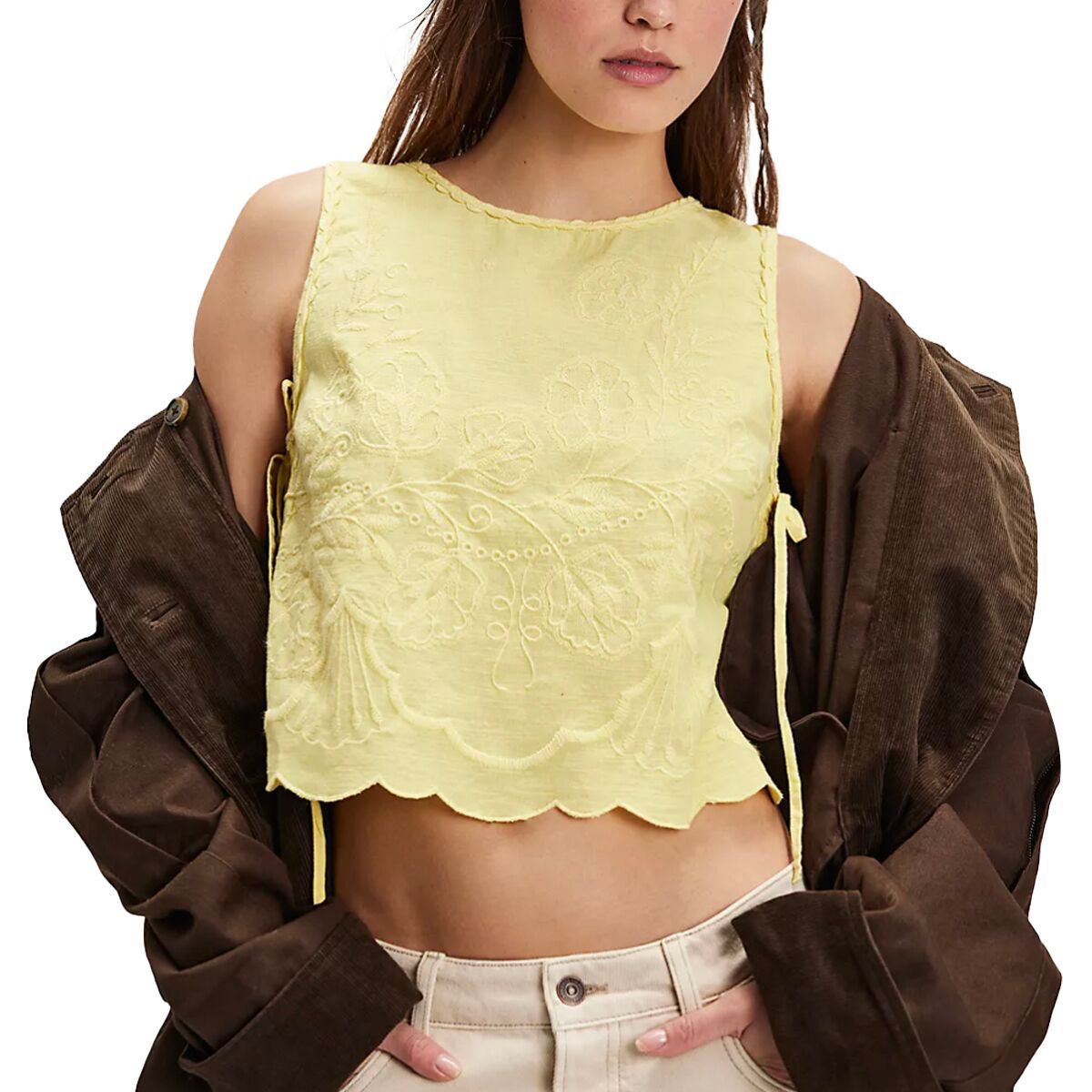 Image of Free People Faded Gardens Tank Top - Women's Summer Lemonade, XL