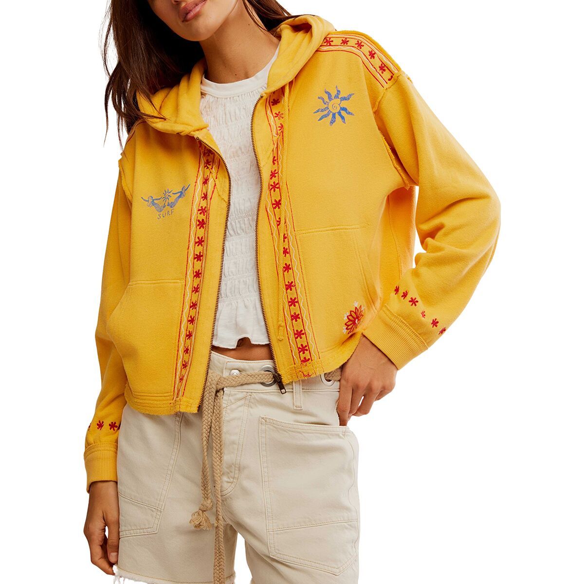 Free People Mermaid Hoodie - Women's Faded Sun Combo, S