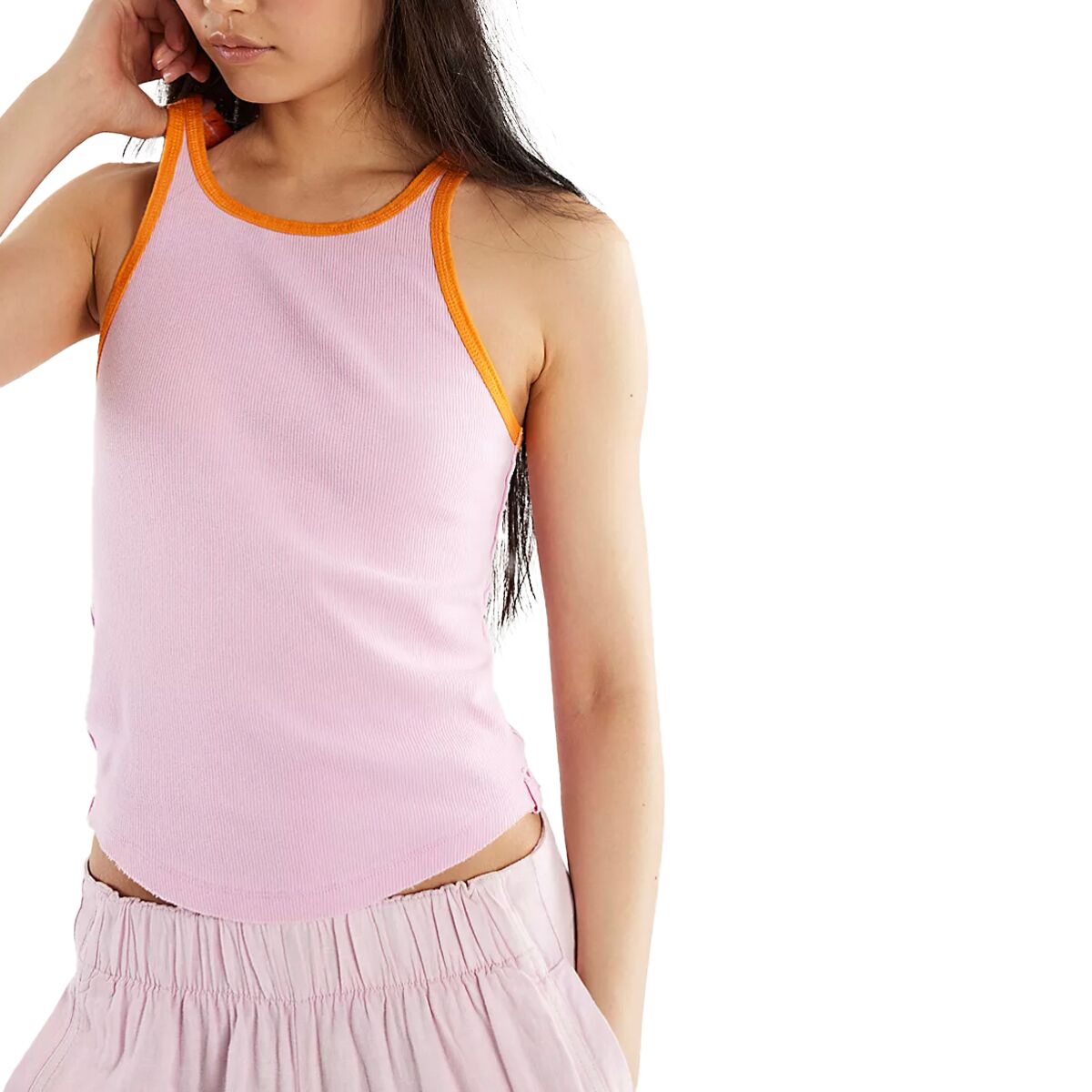 Free People Free People Only One Ringer Solids Tank Top - Women's Sweet Lilac Carrot C, XS