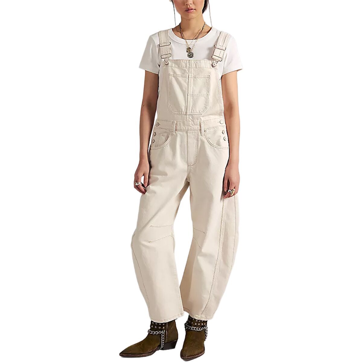 Image of Free People Good Luck Overall - Women's Milk, L