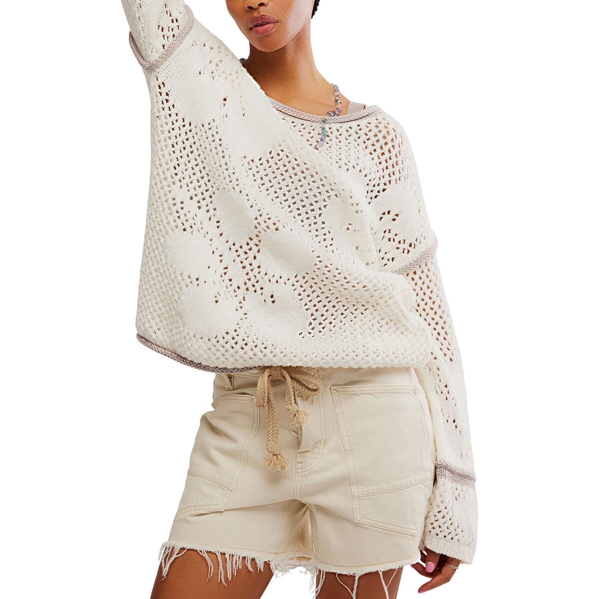 Image of Free People Hidden Tropics Tunic - Women's Ivory Combo, L