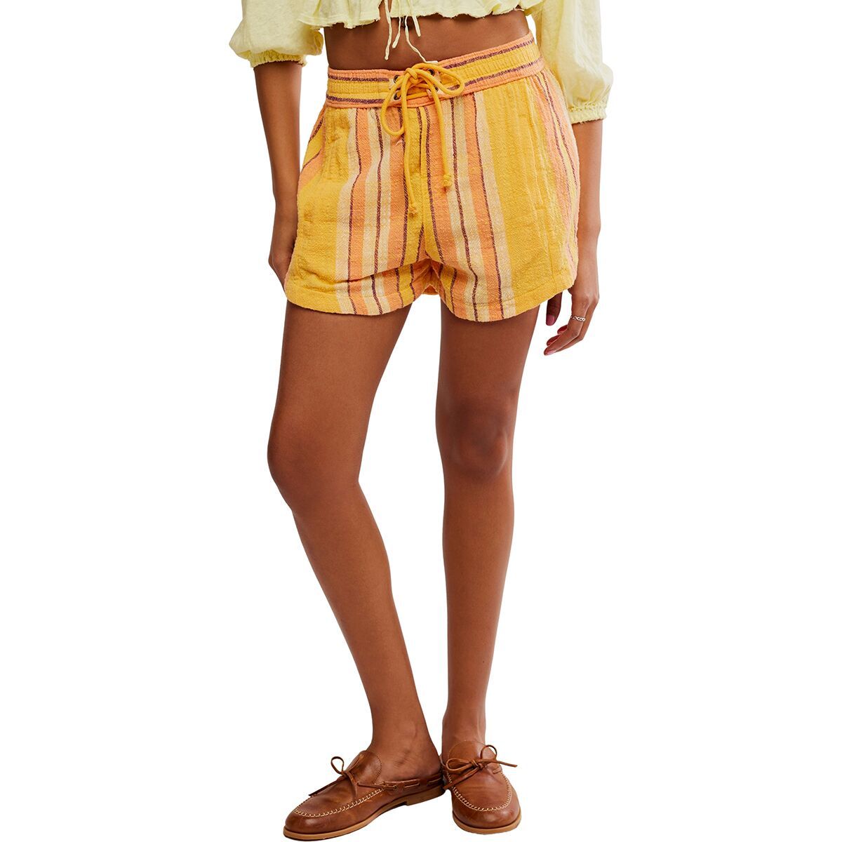 Image of Free People Kalli Board Short - Women's Yellow Combo, M