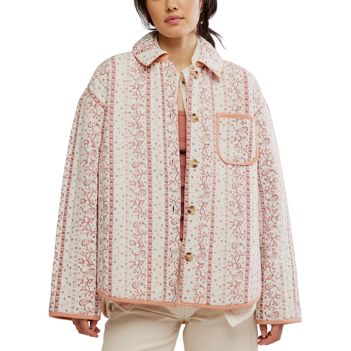 Image of Free People Alexie Jacket - Women's Ivory, L