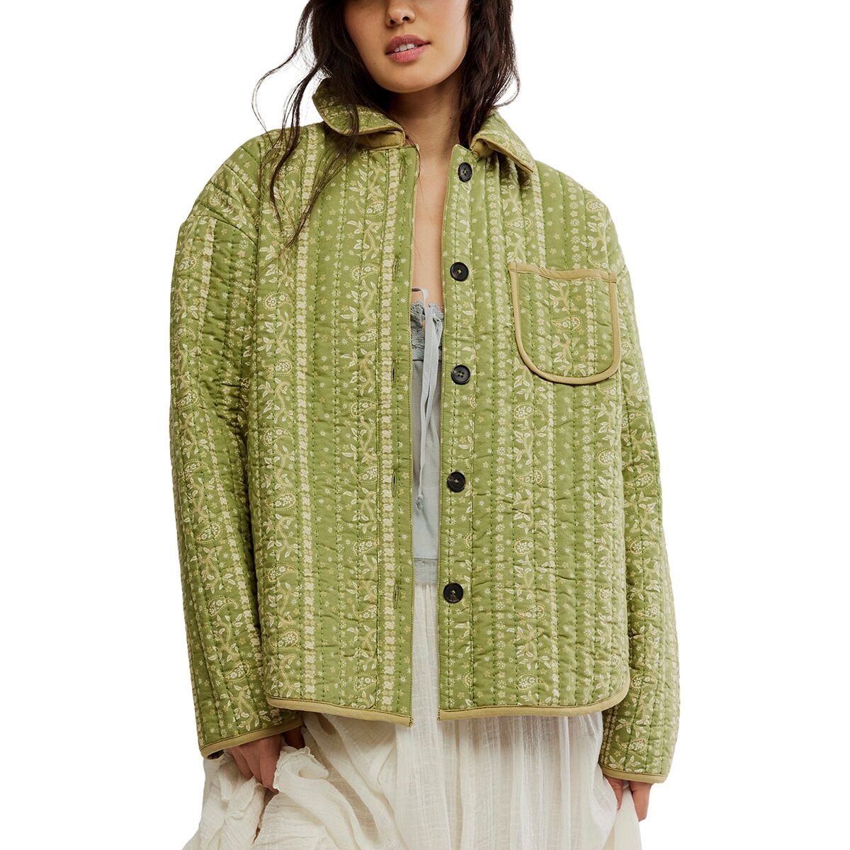 Image of Free People Alexie Jacket - Women's Olive, S