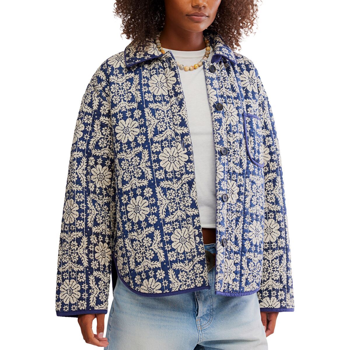 Image of Free People Alexie Jacket - Women's Peacoat, S