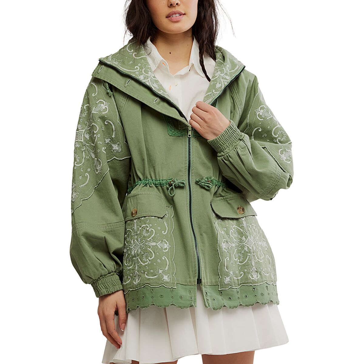 Image of Free People Bali Until Dawn Jacket - Women's Oil Green, XL