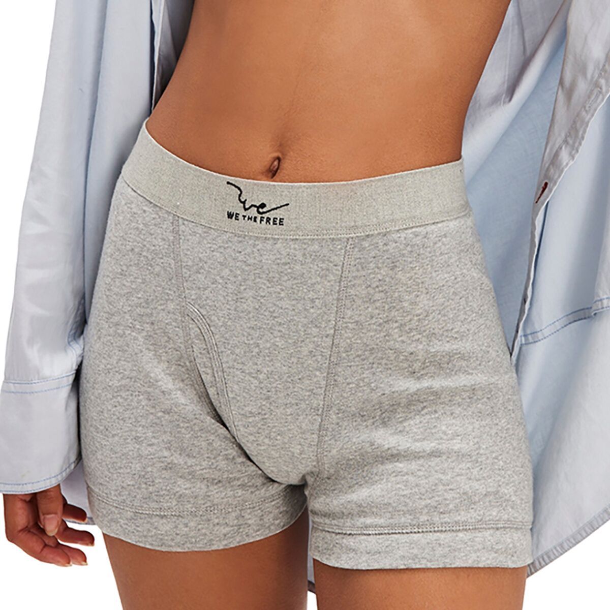 Image of Free People We The Free Boxer Brief - Women's Heather Grey, S